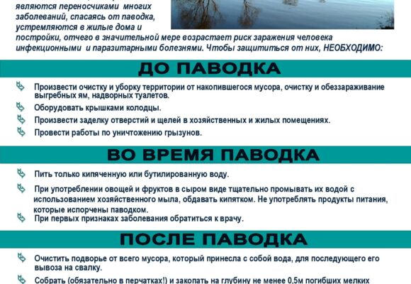 Паводок. Как избежать беды!