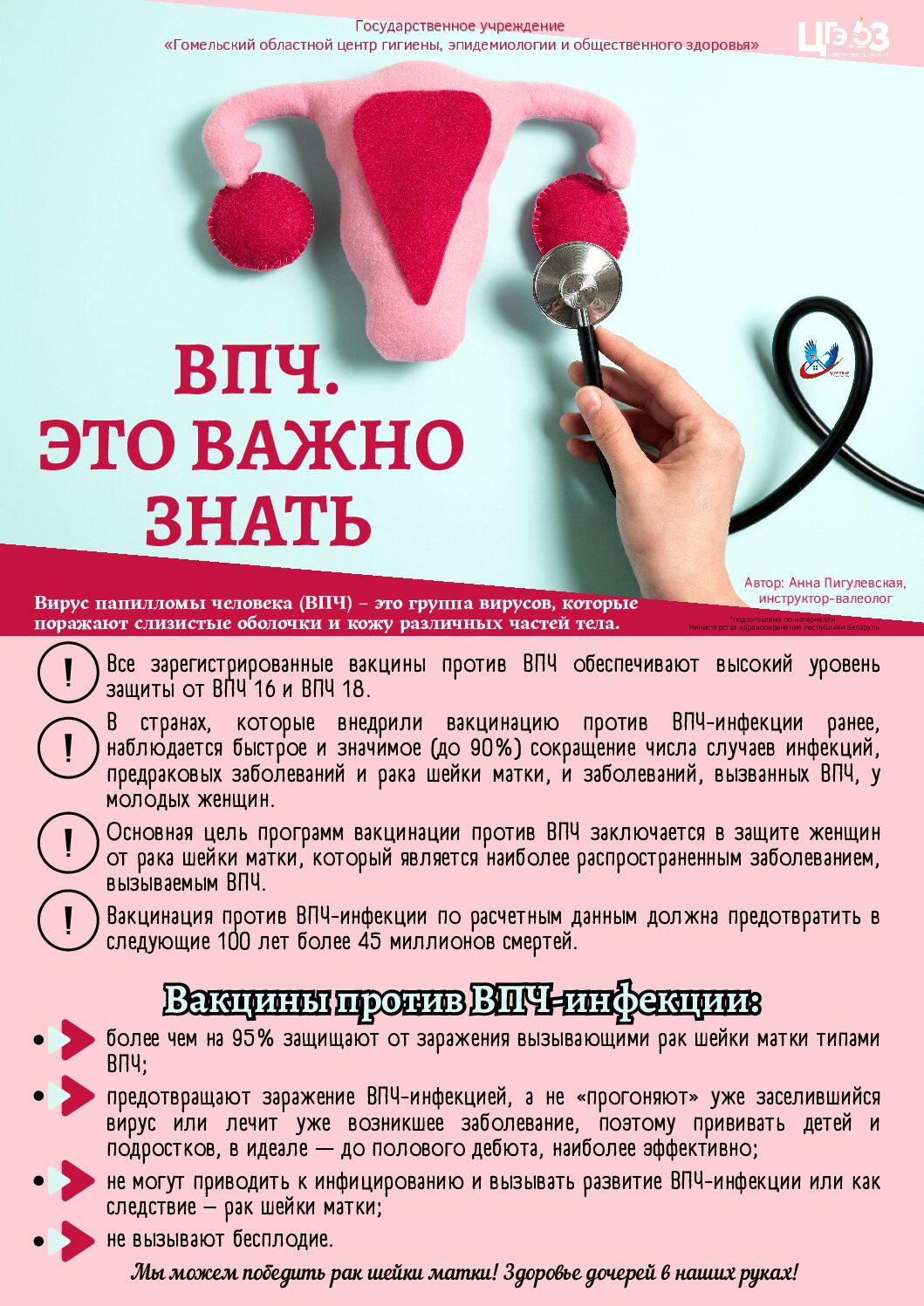 Памятка «ВПЧ. Это важно знать»